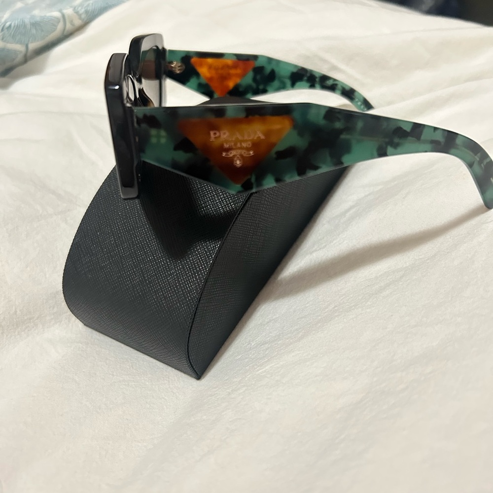 Prada Multicolor Rectangle Acetate Sunglasses - T… - image 6